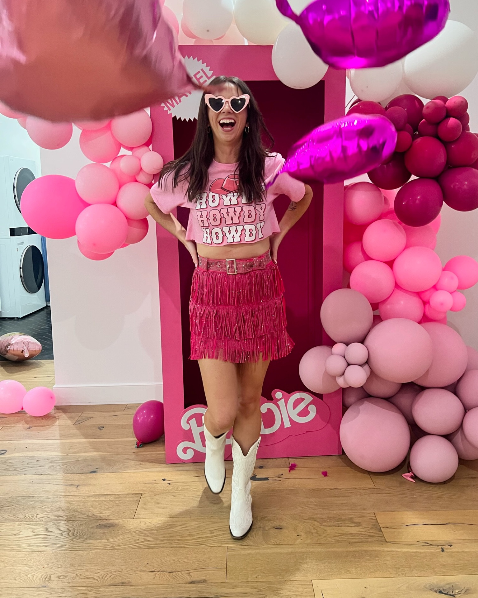 Barbie bachelorette outfit for western Barbie night! Obsessed with this skirt.

#LTKfindsunder100 #LTKfindsunder50