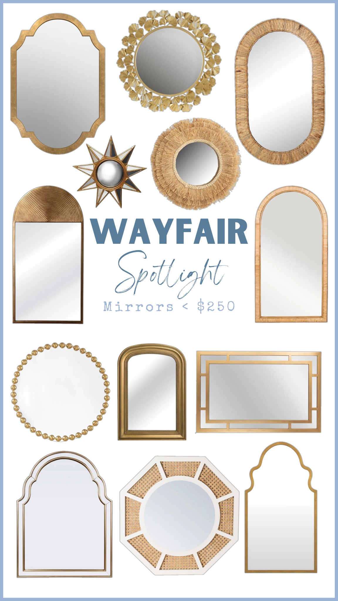 Add some personality to your space and impress your guests with these mirrors under $250 from @Wayfair! Wayfair has an amazing selection of home items for Presidents' Day Clearance get up to 70% off plus fast shipping @wayfair #wayfair #wayfairpartner

#LTKStyleTip #LTKSaleAlert #LTKHome