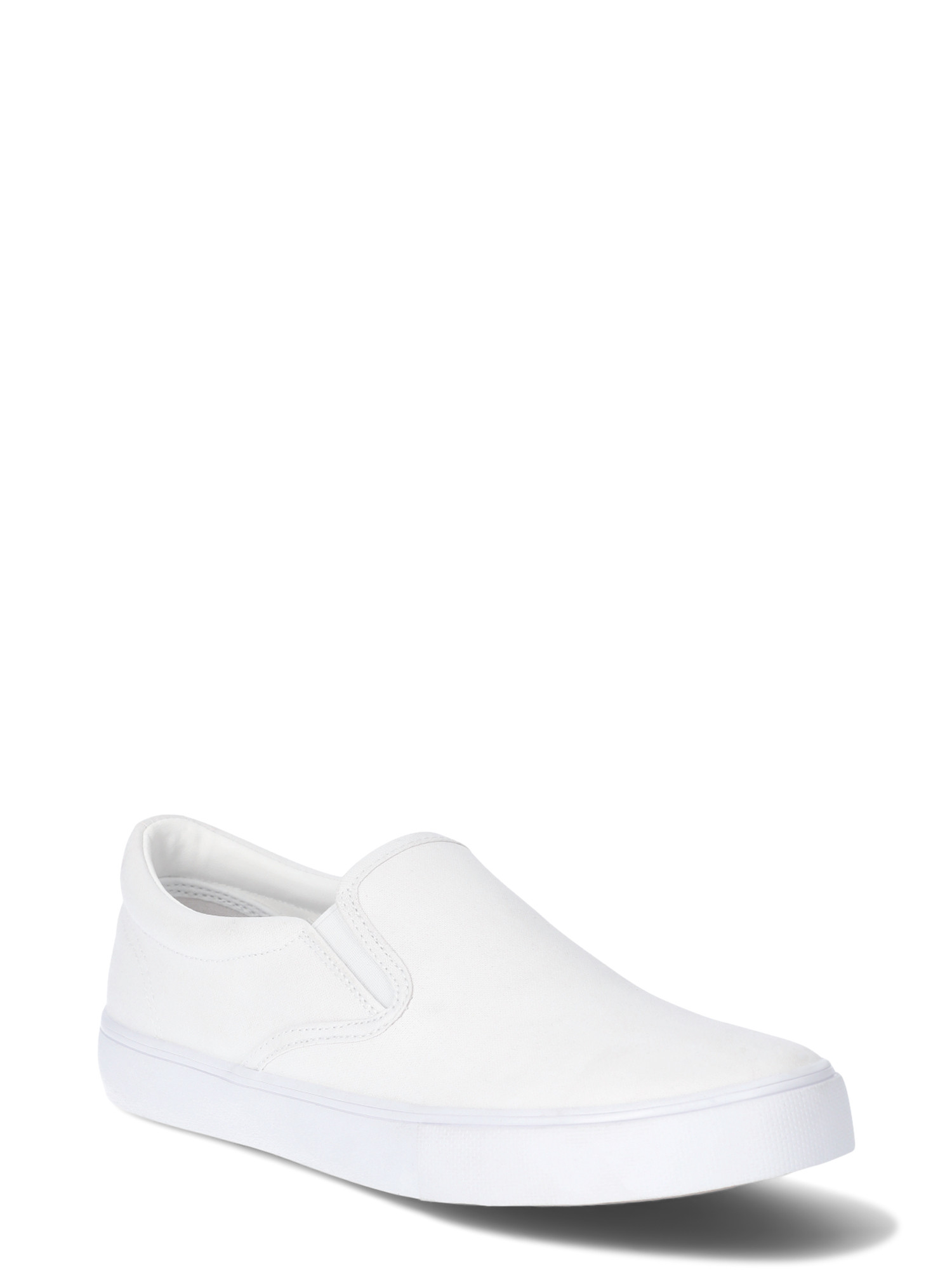 No Boundaries Women's Twin Gore Canvas Slip On Sneakers, Wide Width Available | Walmart (US)