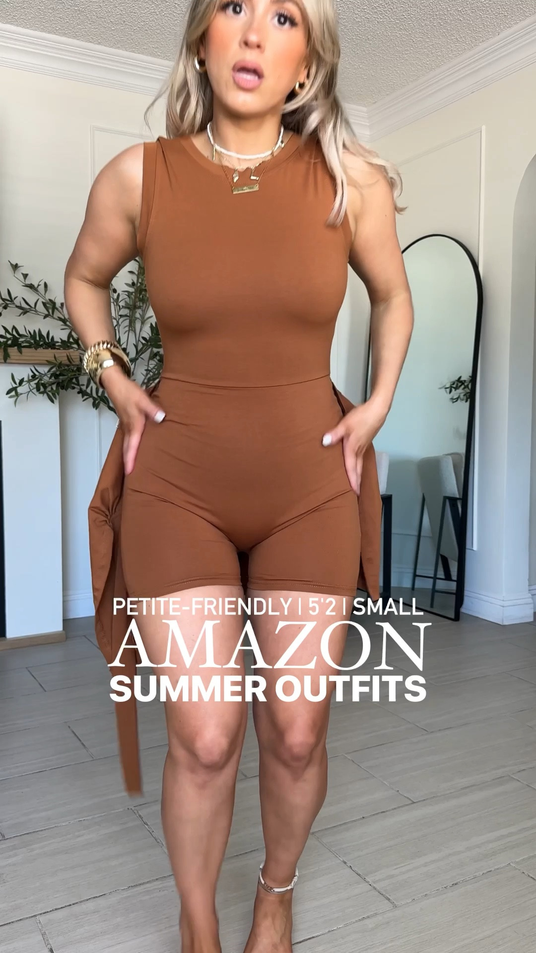 @amazon Casual Chic SUMMER OUTFITS 🤩

✔️Look 1: SM in wrap dress (great stretch; you're gonna want this in every color!)
✔️look 2: SM in ivory dress + kimono 
✔️ Look 3: SM in white trousers + silk tank
✔️Look 4: SM in two-piece black set
✔️Look 5: SM in baggy black jumpsuit! 




#LTKPetite #LTKU #LTKStyleTip