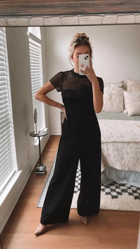 Cute little black jumpsuit for a wedding guest 

I grabbed a zero and it runs large! I’ll need to have the waist altered but the quality is great! 

#LTKstyletip #LTKwedding