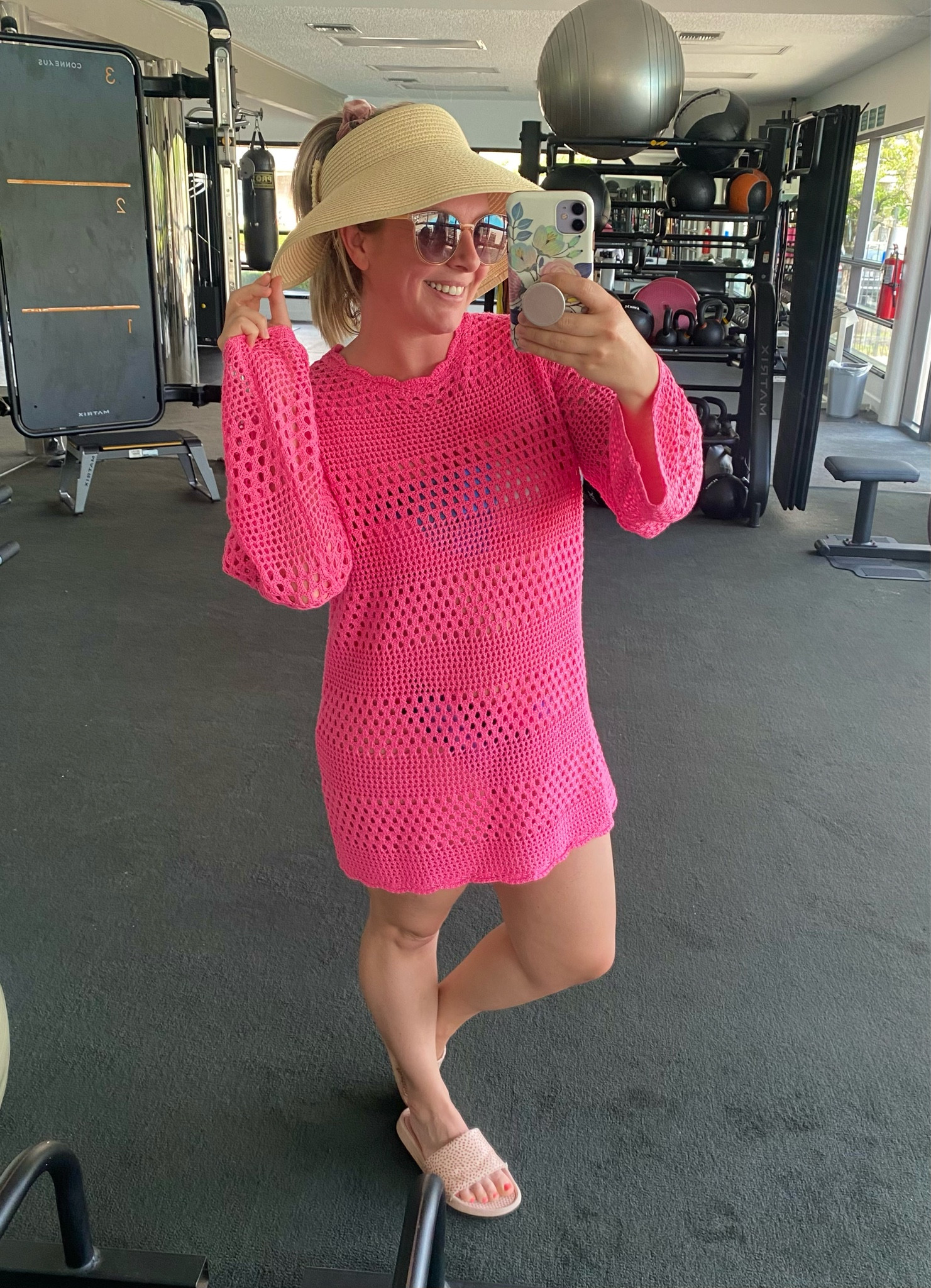 Pool cover up
Pool hat
Beach hat 
Beach coverup 
Swimsuit 
Summer 

#LTKSwim