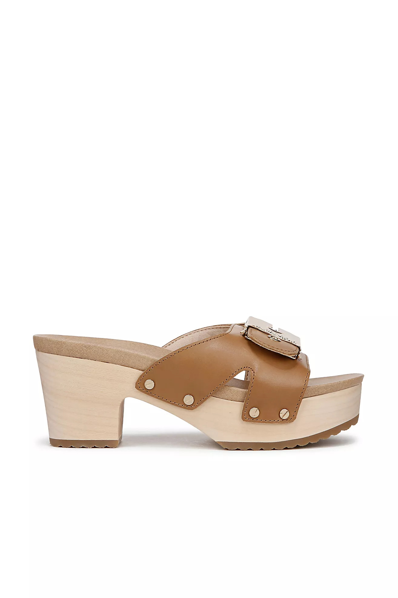 Dr. Scholl's Original Max Too Wood-Bottom Platform Sandals | Anthropologie (US)