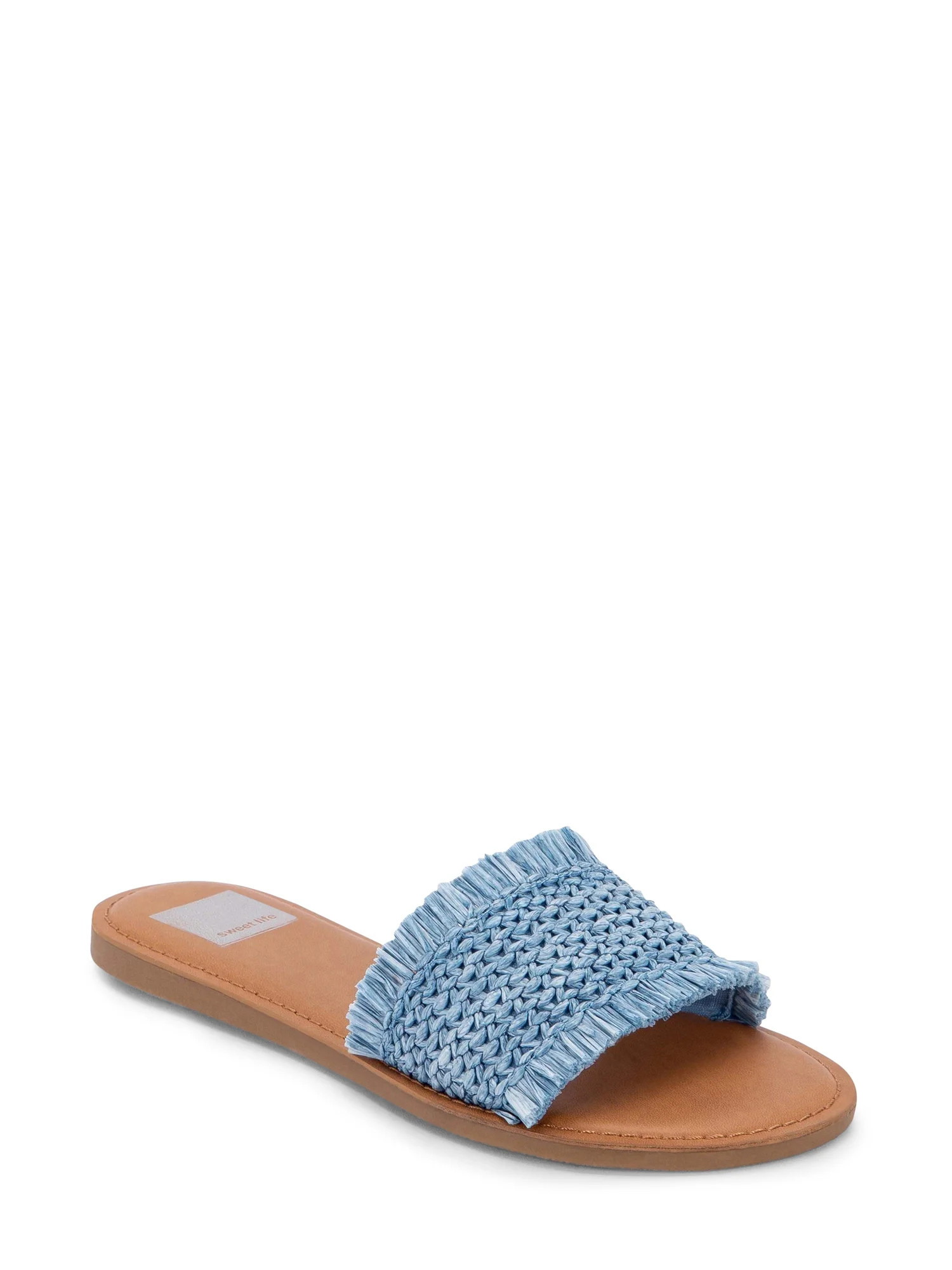 Sweet Life - Sweet Life Daisy Raffia Slide Sandal (Women's) - Walmart.com | Walmart (US)