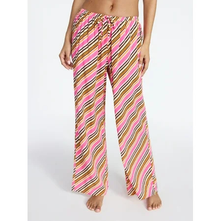 No Boundaries Wide Leg Pants Bikini Coverup, Women's XXS-XXL | Walmart (US)
