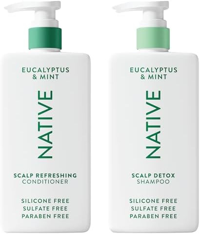 Native Scalp Detox Shampoo and Conditioner, Eucalyptus & Mint, Naturally Derived Ingredients | Al... | Amazon (US)