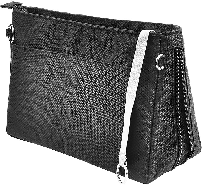 Vercord Expandable Nylon Handbag Purse Organizer Insert Liner Shaper Bag in Bag Black XLarge | Amazon (US)