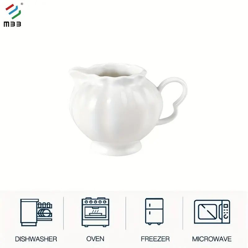 Creamer Pitcher Handle White Porcelain Small Pitcher Coffee - Temu | Temu Affiliate Program