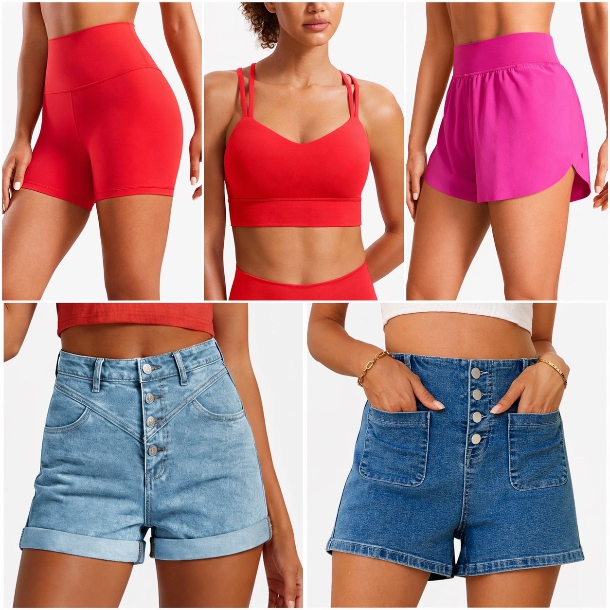 Spring to summer favorites right now! All items from tts! 

I went with a 4 in the denim shorts. 



#LTKfitnessgoals #LTKmomlife #LTKootd