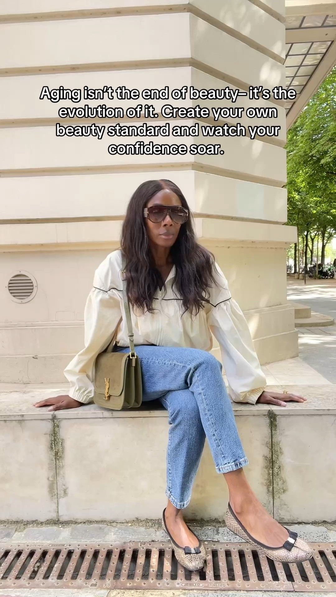 Proof that style doesn’t expire. ✨

Loving this relaxed spring outfit  featuring a windbreaker jacket and denim– casual, effortless, and perfect for spring days. 

I elevated the outfit with my sunglasses, Saint Laurent suede bag, and Ferragamo ballet flats.

The windbreaker jacket is now sold out, and the Ferragamo flats are from an old collection. But you can shop similar items listed. 

Click the link to shop these must-have pieces. 🛍️

#SpringOutfit2026 #WindbreakerJacket #LTKStyleTip #CasualOutfit

#LTKootd #LTKgrwm #LTKSaleAlert