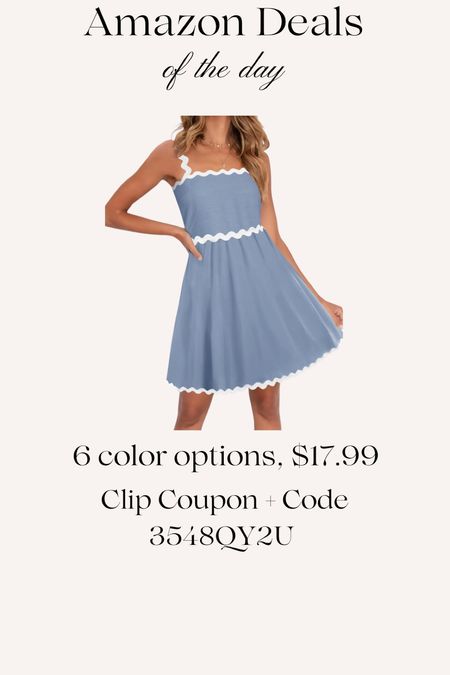 This adorable dress is calling my name! The ricrac trim is precious! The blue and red are perfect for Memorial Day and Independence Day. But the others are classic colors. Save 35% off Code: 3548QY2U + 15% Coupon. Codes and coupons valid while supplies last or until 5/12/24! 

#LTKSaleAlert #LTKMidsize #LTKOver40