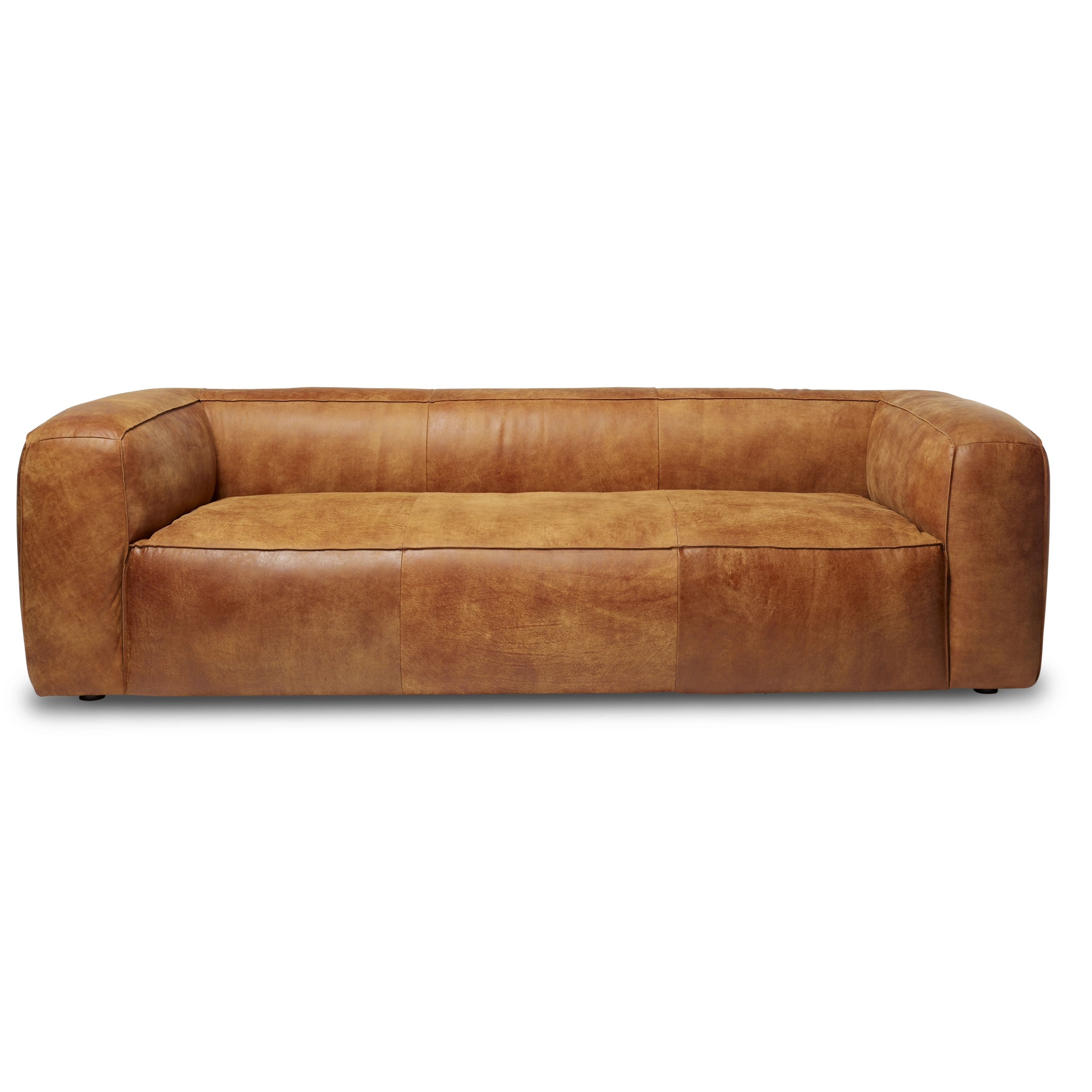 Strick & Bolton Diva Outback Bridle Italian Leather Sofa | Bed Bath & Beyond