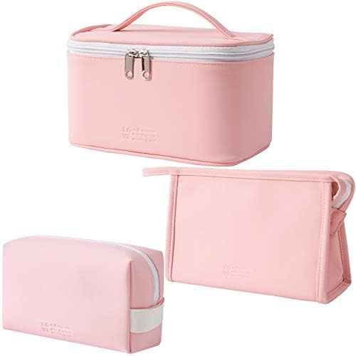 MIRASON Cosmetic Bag Set of 3 Makeup Bag for Purse Pouch Travel Beauty Zipper Organizer Bag Gifts... | Amazon (US)