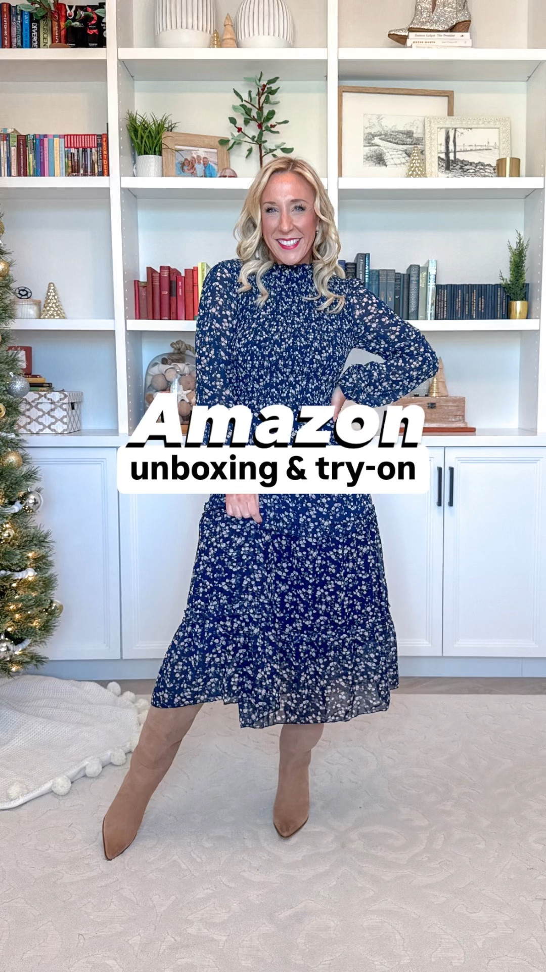 Amazon unboxing:
1. Dress - size small. 
2. Eyelet top - size small // cream jeans - size 2.
3. Lace button down - size small.
// jeans - size 26.
4. Bow cardigan sweater - size small.
5. Pinstripe trousers - size 4.
• Sweater 2-piece set (from beginning) - size small. 
Many of these items would be cute for teacher outfits or work wear  


#LTKFindsUnder50 #LTKWatchNow #LTKSeasonal