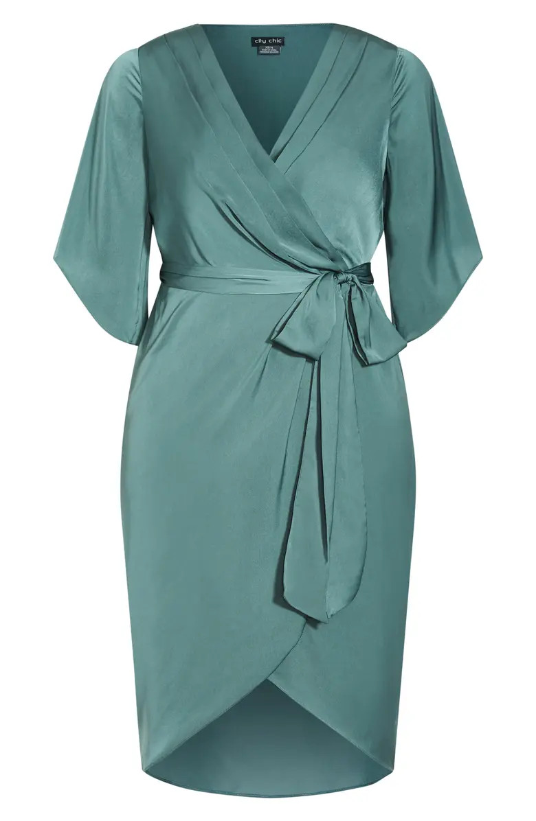 City Chic Opulent Faux Wrap Dress | Nordstrom | Nordstrom