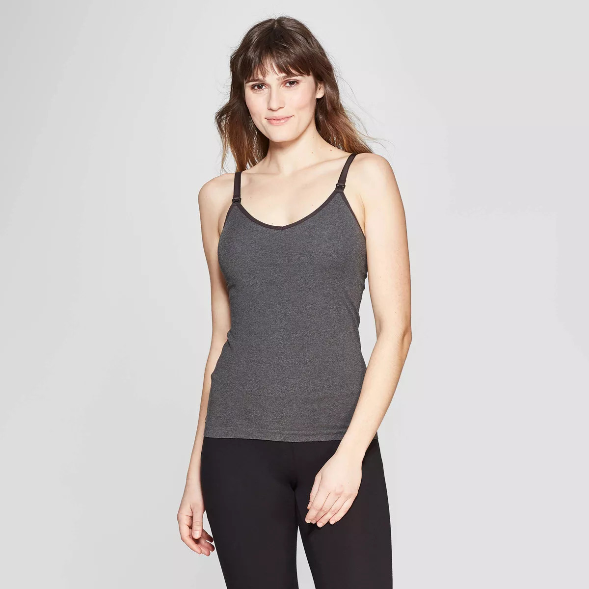 Women's Nursing Seamless Cami - Auden™ Heather Gray M | Target