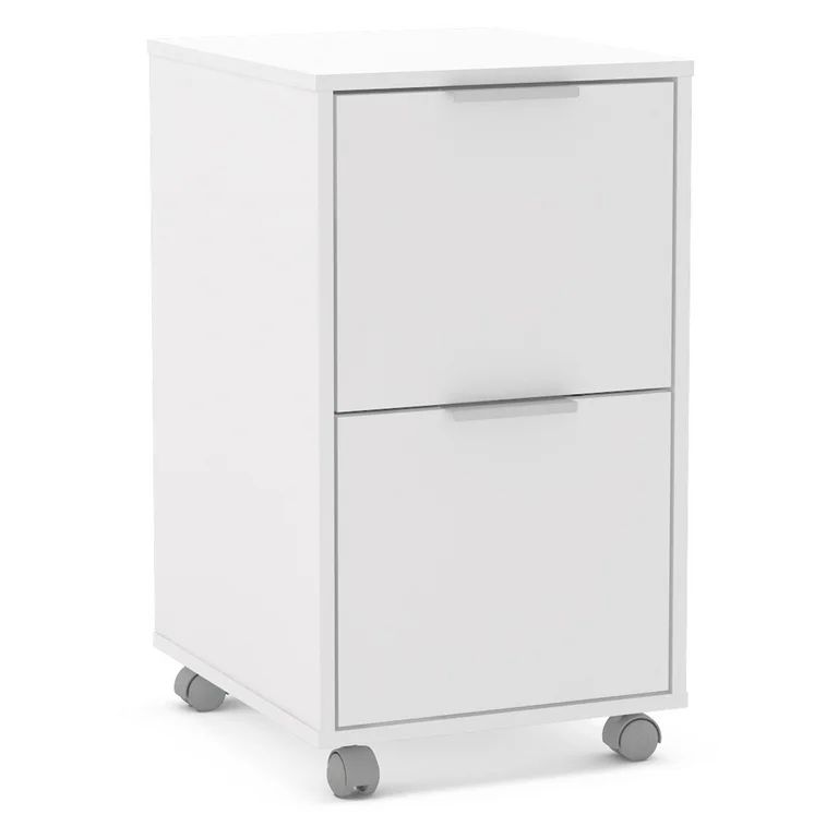 Polifurniture Durban 2 Drawer File Cabinet, White | Walmart (US)