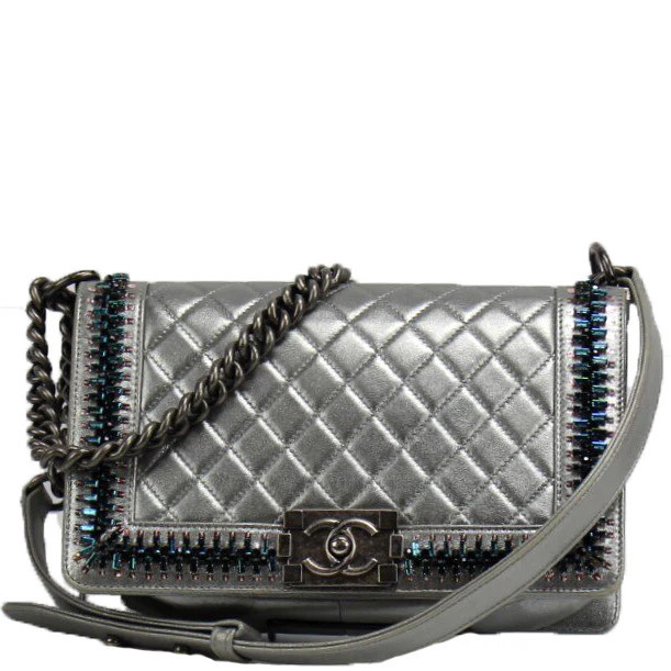 Boy Flap Medium Embellished (PL2) | Keeks Designer Handbags