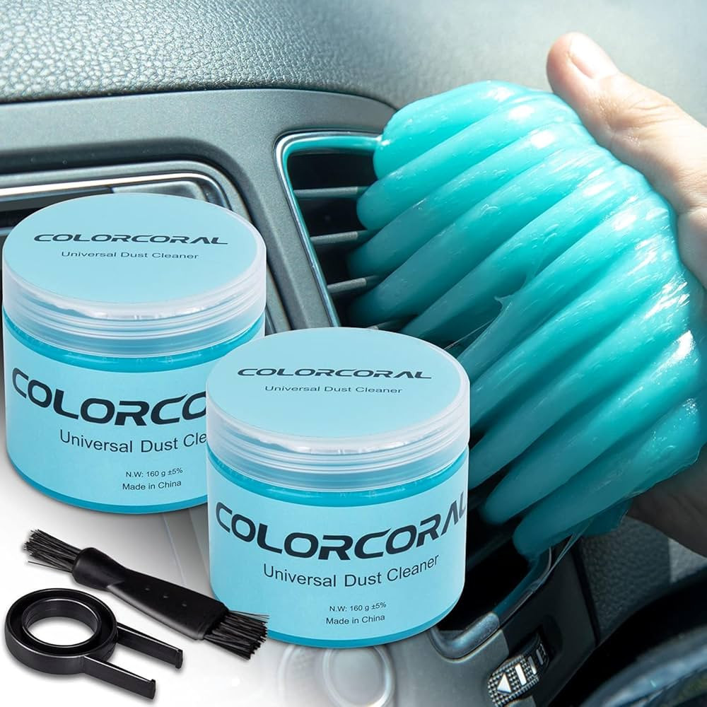 COLORCORAL 2Pack Cleaning Gel Universal Dust Cleaner for Car Vent Keyboard Cleaning Slime Dashboa... | Amazon (US)