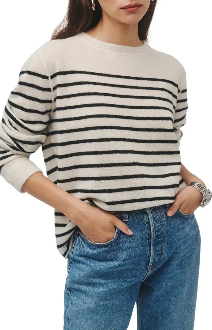 Reformation Stripe Recycled Cashmere Blend Sweater | Nordstrom | Nordstrom