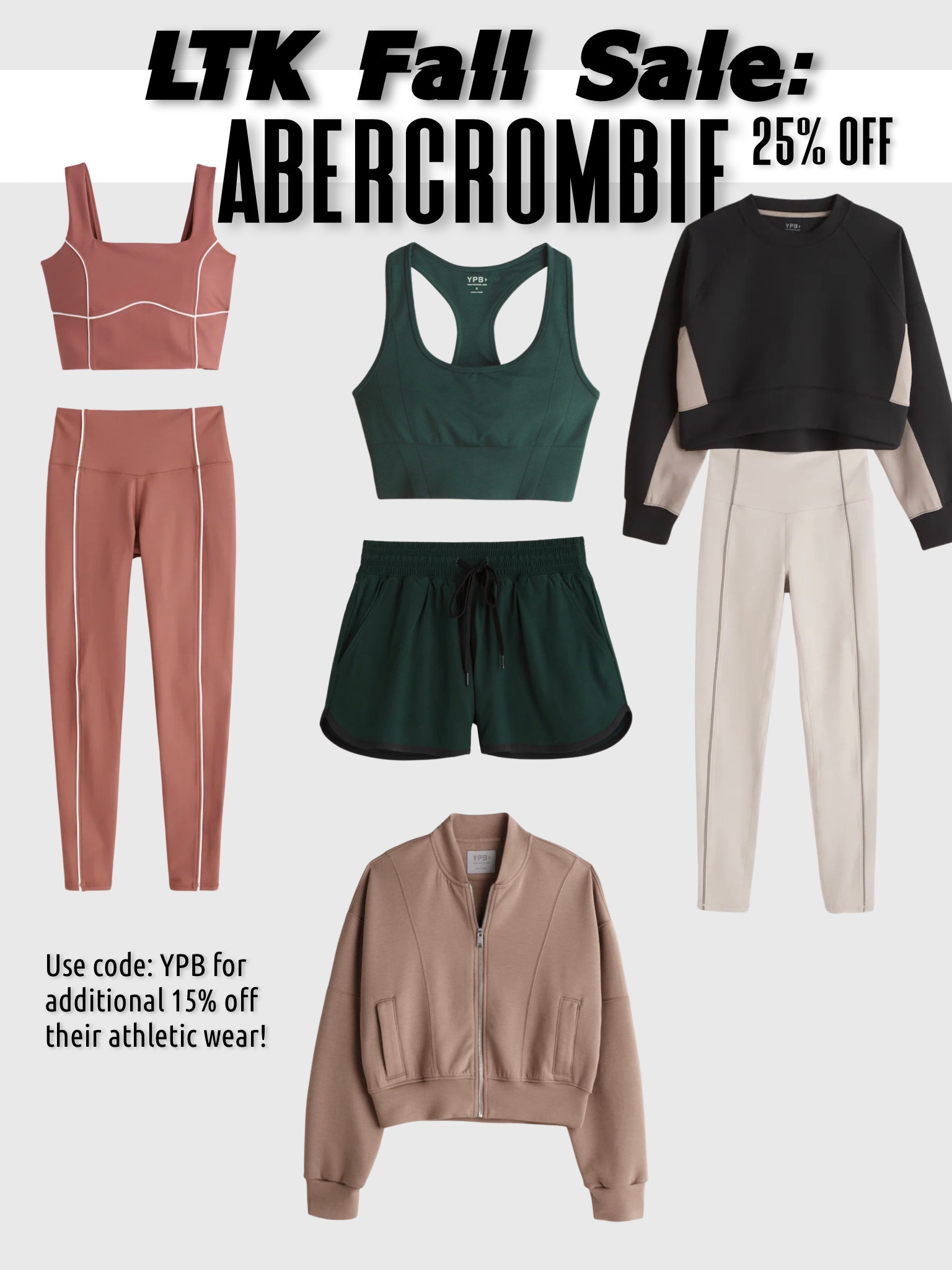 Use code YPB for an additional 15% off of their active line!



#LTKSale #LTKfit #LTKsalealert