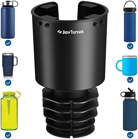 JOYTUTUS Upgraded Car Cup Holder Expander with Offset Base, Compatible with YETI, Hydro Flask, Nalge | Amazon (US)