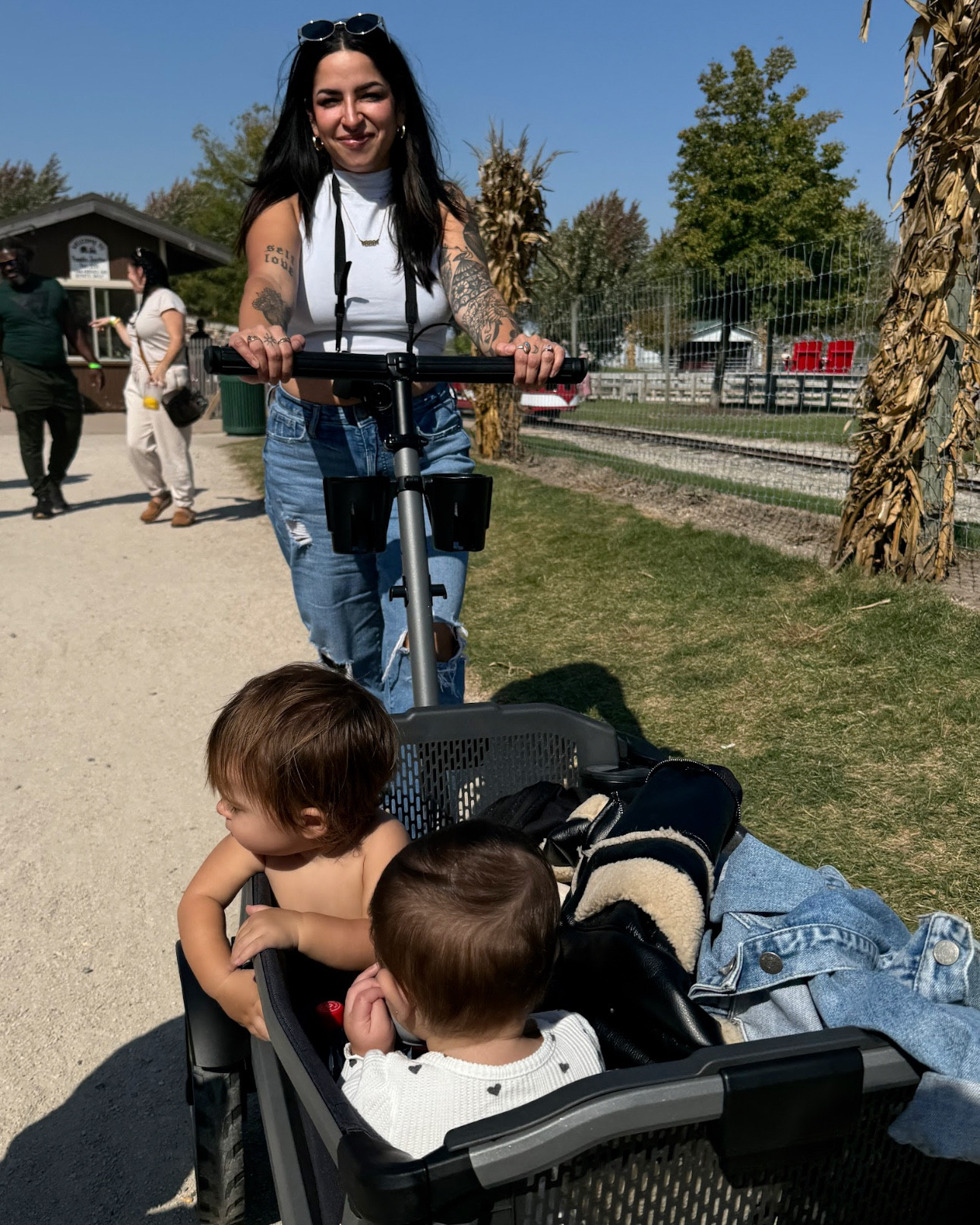 Lots of questions recently about our wagon! It’s the veer wagon. So nice, large and works on all terrain! 

#LTKKids #LTKBaby