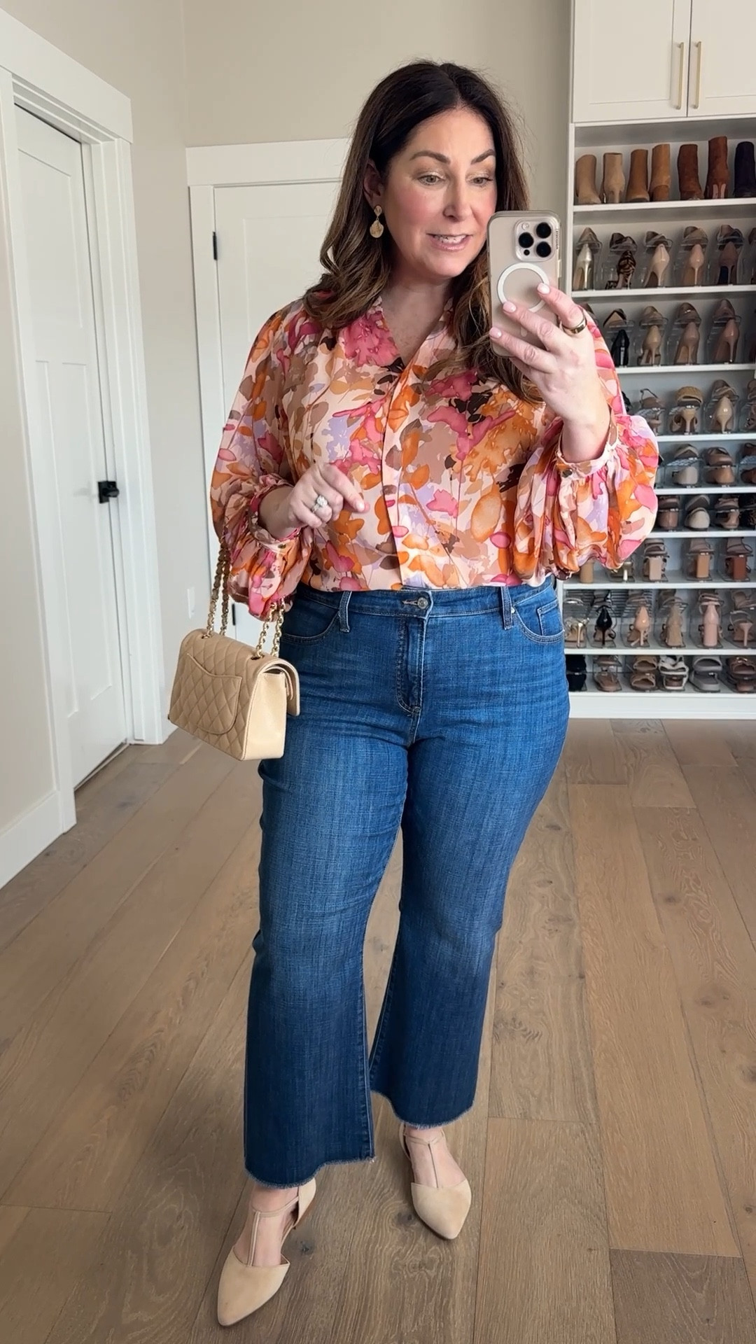 Spring Jeans from @lovechicos these styles are great for work or weekend. Wearing 14 in all but size down if in-between the flare and bootcut ran larger. All tops wearing in large. #ChicosDenim #chicospartner

#LTKMidsize #LTKSeasonal #LTKWatchNow