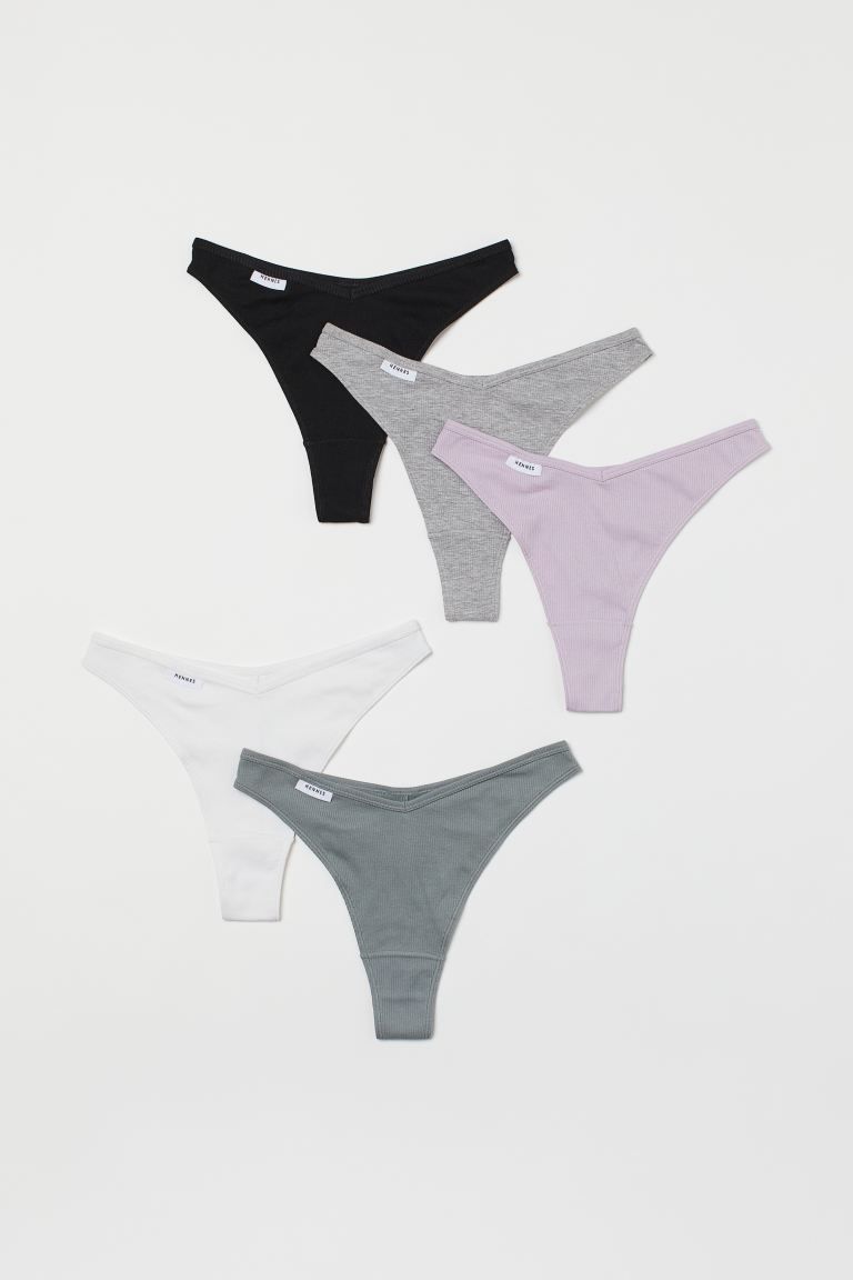 5-pack Ribbed Brazilian Briefs | H&M (US)