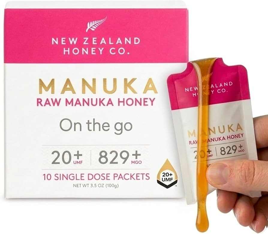New Zealand Honey Co. Manuka Honey Packets UMF 20+ | Individual Single Serve Packs for Tea and Da... | Amazon (US)