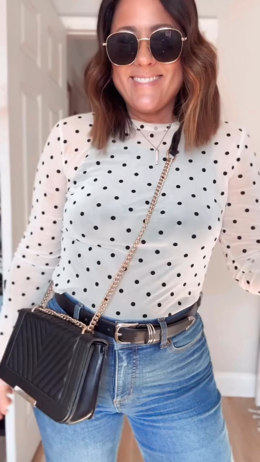 This polka dot top is $5 dollars!!! 🤯 so perfect for Spring! I’m wearing size large 

#LTKSeasonal #LTKStyleTip