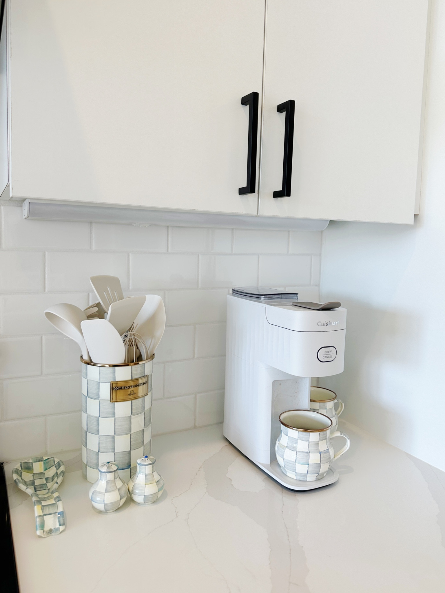 Coffee station + new Mackenzie Childs pieces for the apartment!