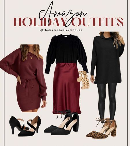 ✨Holiday Outfit Ideas. Shop my favorite finds 

Holiday outfit, holiday dress, Christmas outfit, thanksgiving outfit, heels, mules, sweater, skirt, dress 

#LTKHoliday #LTKstyletip #LTKfindsunder50