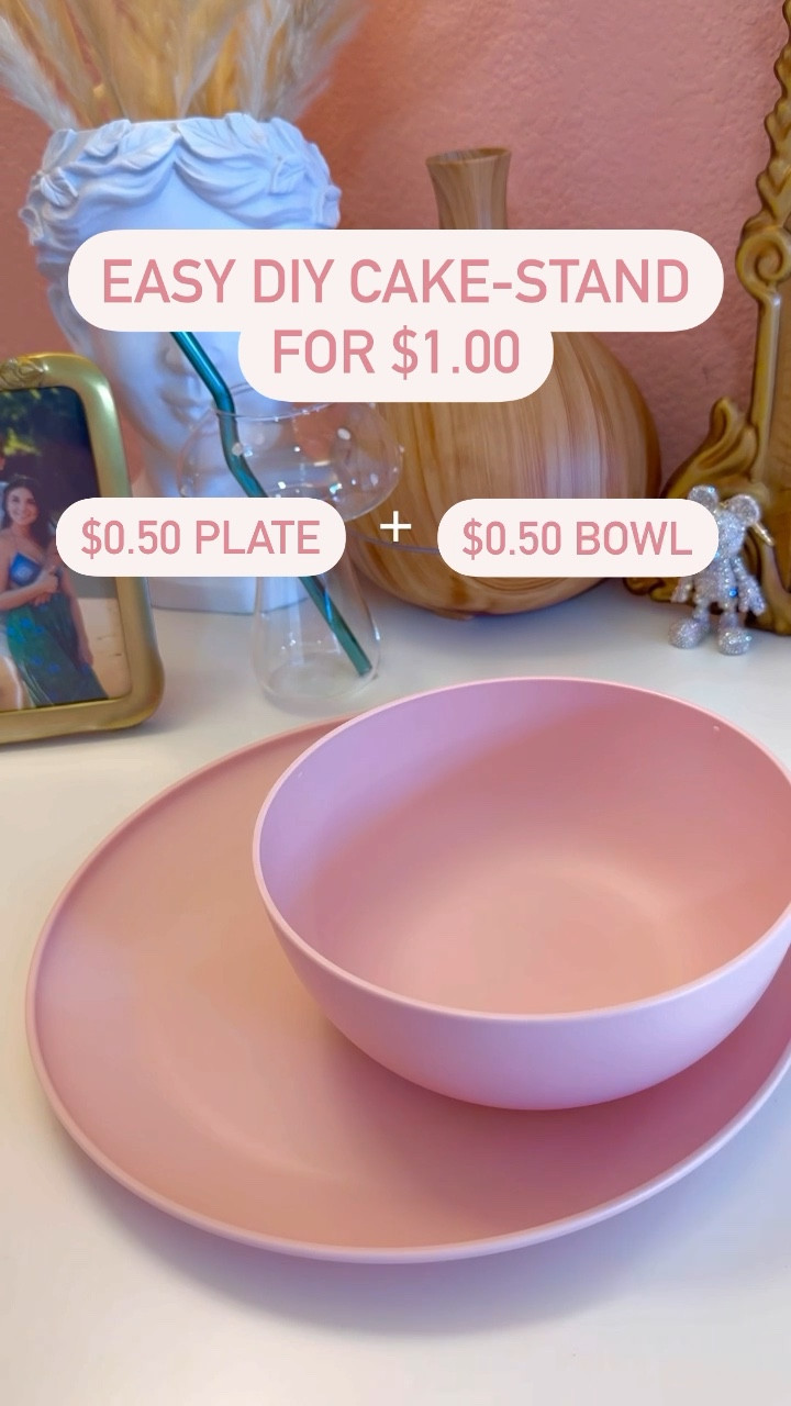 DIY cake stand for $1 cake 🍰 

Perfect with Valentine’s Day approaching! 

#LTKSeasonal #LTKfamily #LTKhome