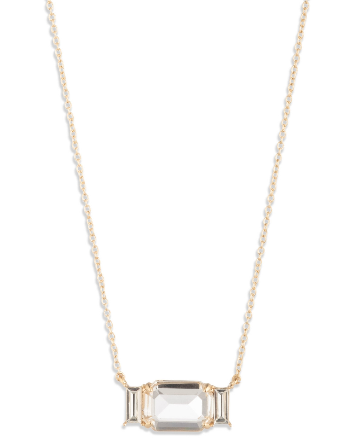 Lauren Ralph Lauren Glass Stone Pendant Necklace - Gold | Macy's