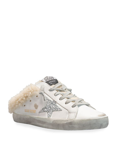 Golden Goose Superstar Sabot Shearling Slide Sneakers | Neiman Marcus