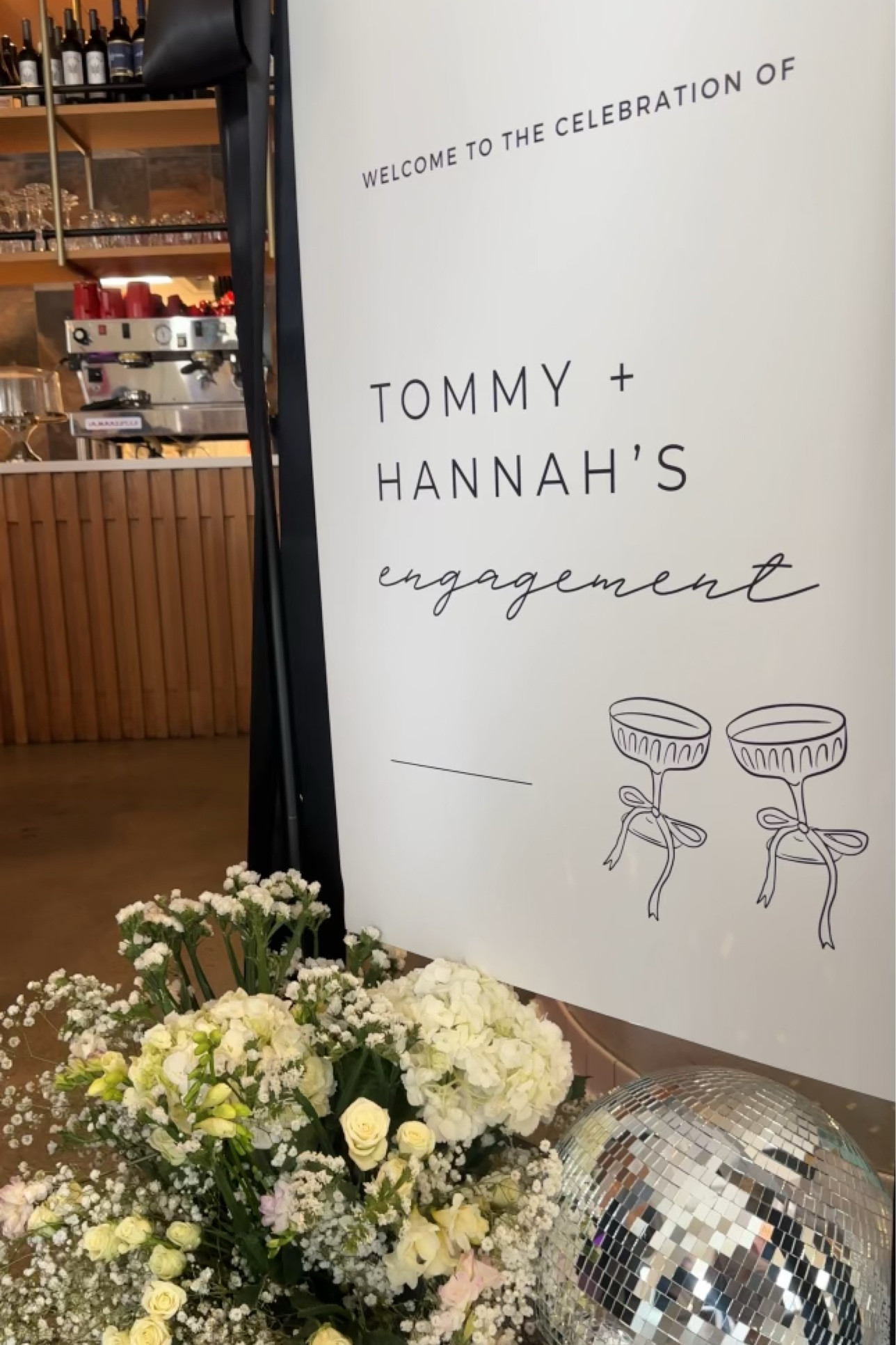 Engagement party decor 🪩🤍

#LTKWedding