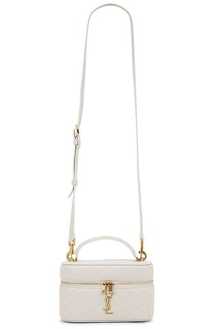Saint Laurent Mini Vanity Bag in Crema Soft | FWRD | FWRD 