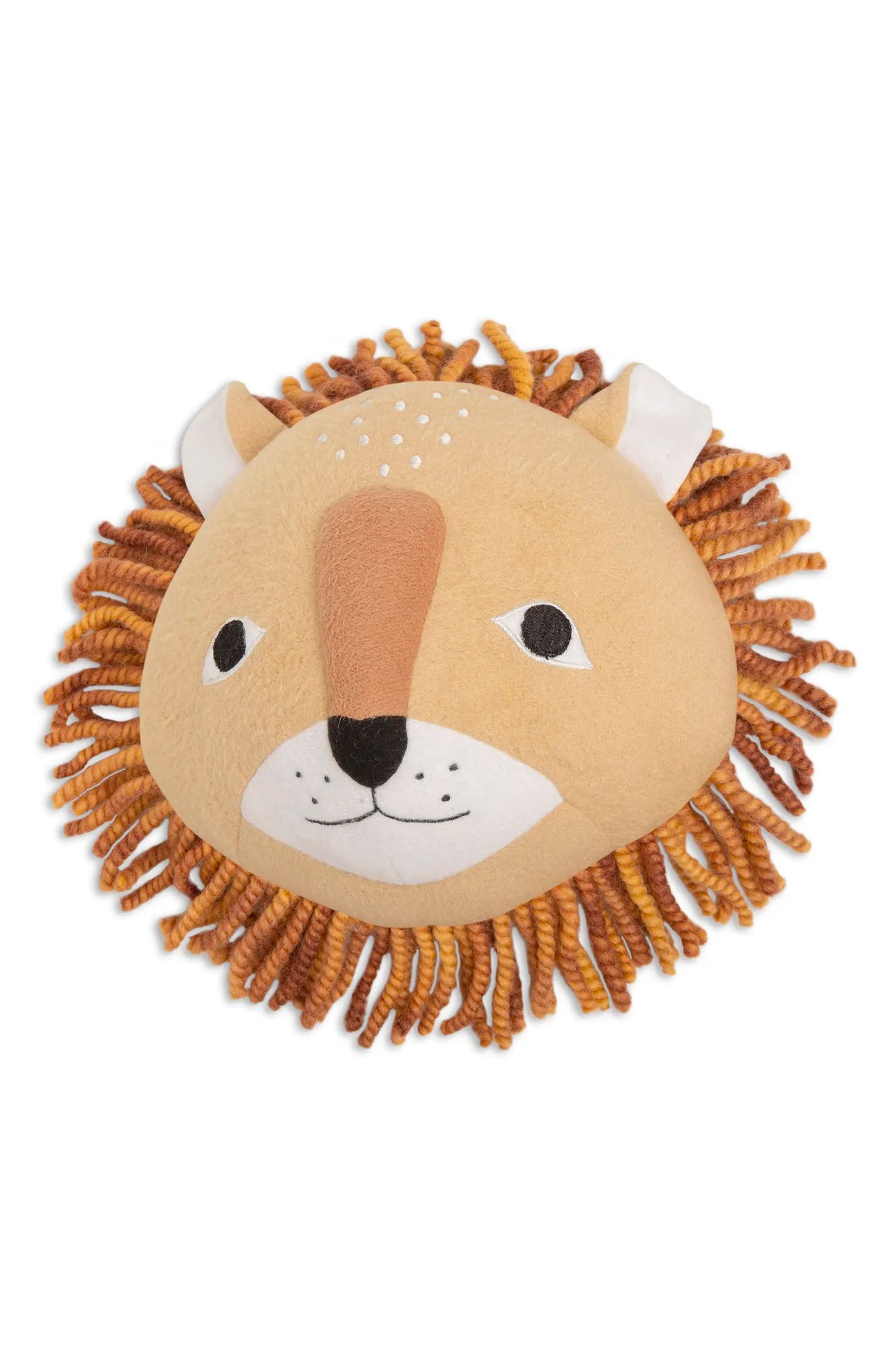 Plush Lion Head Wall Art | Nordstrom