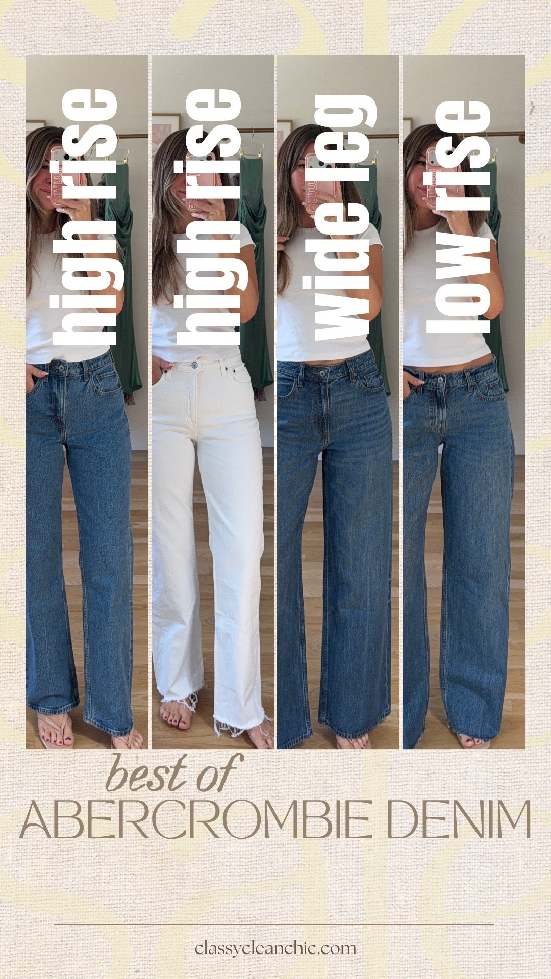 Abercrombie denim for fall👖

wearing my usual 26 regular & did a long in the low rise. 

denim, fall jeans, white jeans, high rise jeans, wide leg, low rise jeans, autumn outfits, denim outfit, blue jeans, outfit inspo

#LTKootd #LTKgrwm #LTKSeasonal