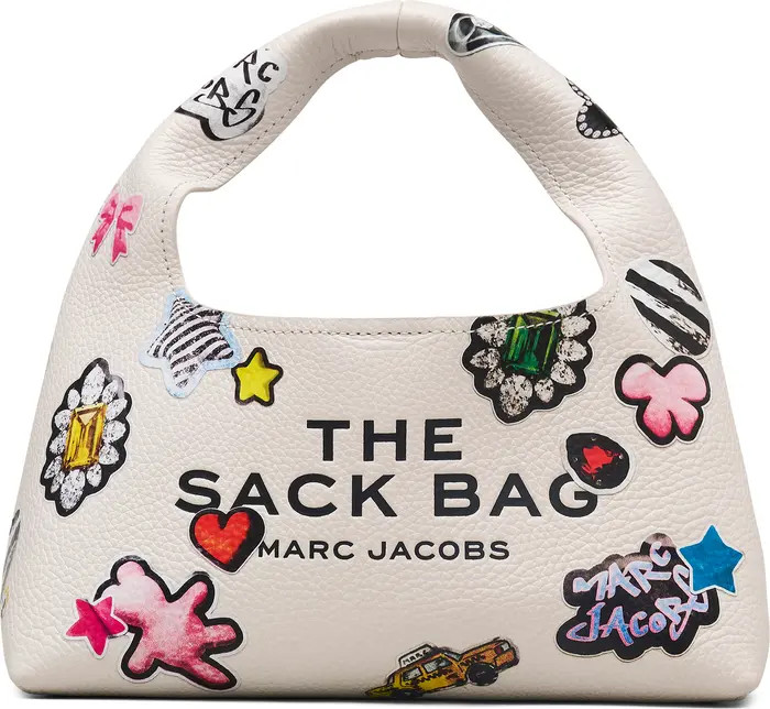 Marc Jacobs The Mini Sack Sticker Leather Top Handle Bag | Nordstrom | Nordstrom