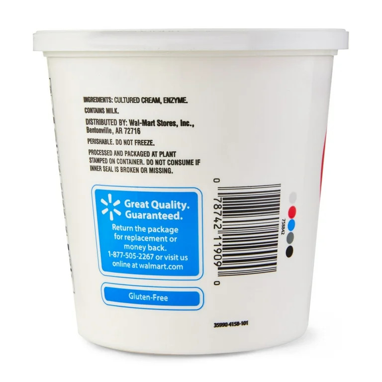 Great Value Original Sour Cream, 24 oz | Walmart (US)