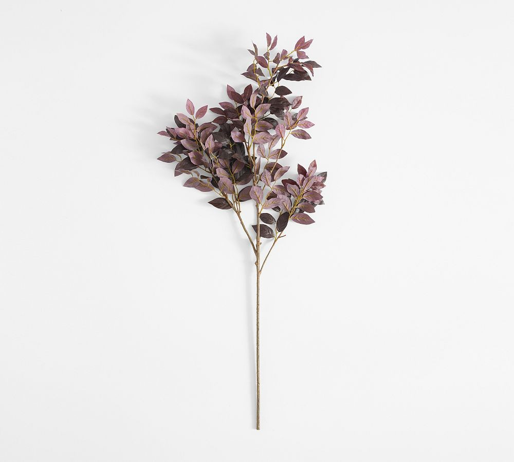 Faux Burgundy Eucalyptus Branch | Pottery Barn (US)