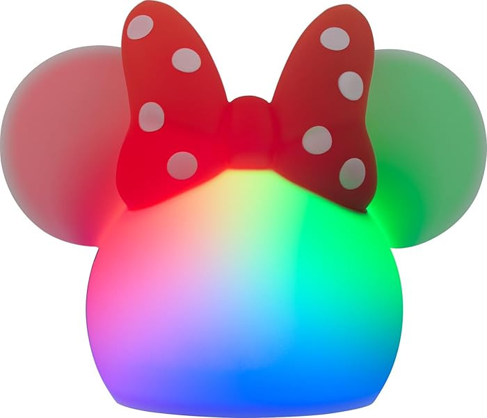 Disney Minnie Mouse Squishy Light, Color Changing, Night Light for Kids, USB Lamp, Battery Operat... | Amazon (US)