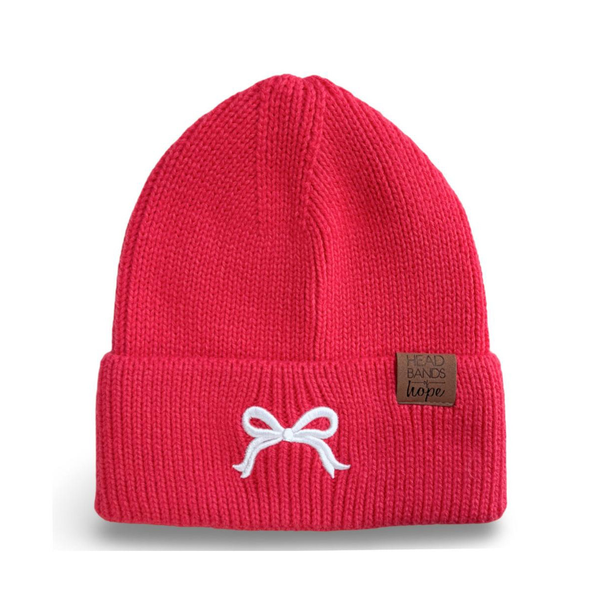 Women's Embroidered Bow Beanie - Hot Pink - Hot Pink | Macy's
