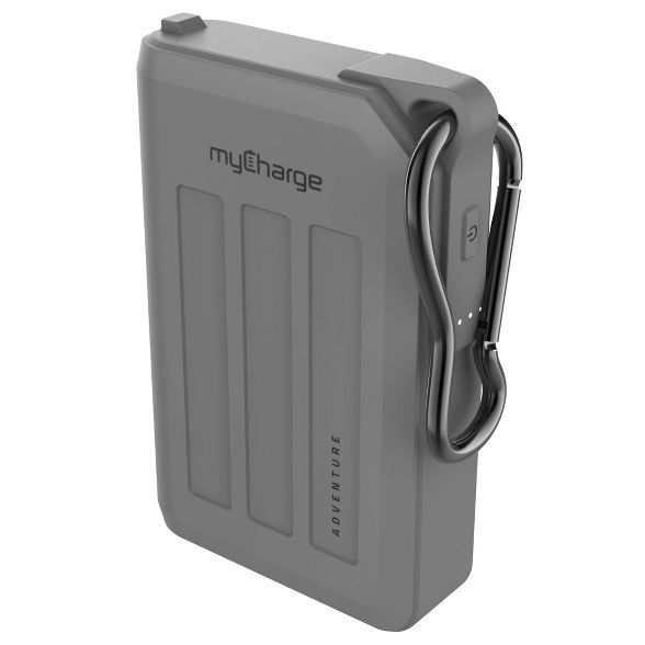 myCharge Adventure H2O Max 10050mAh/2.4A Output Dual USB-A Port Power Bank - Gray | Target
