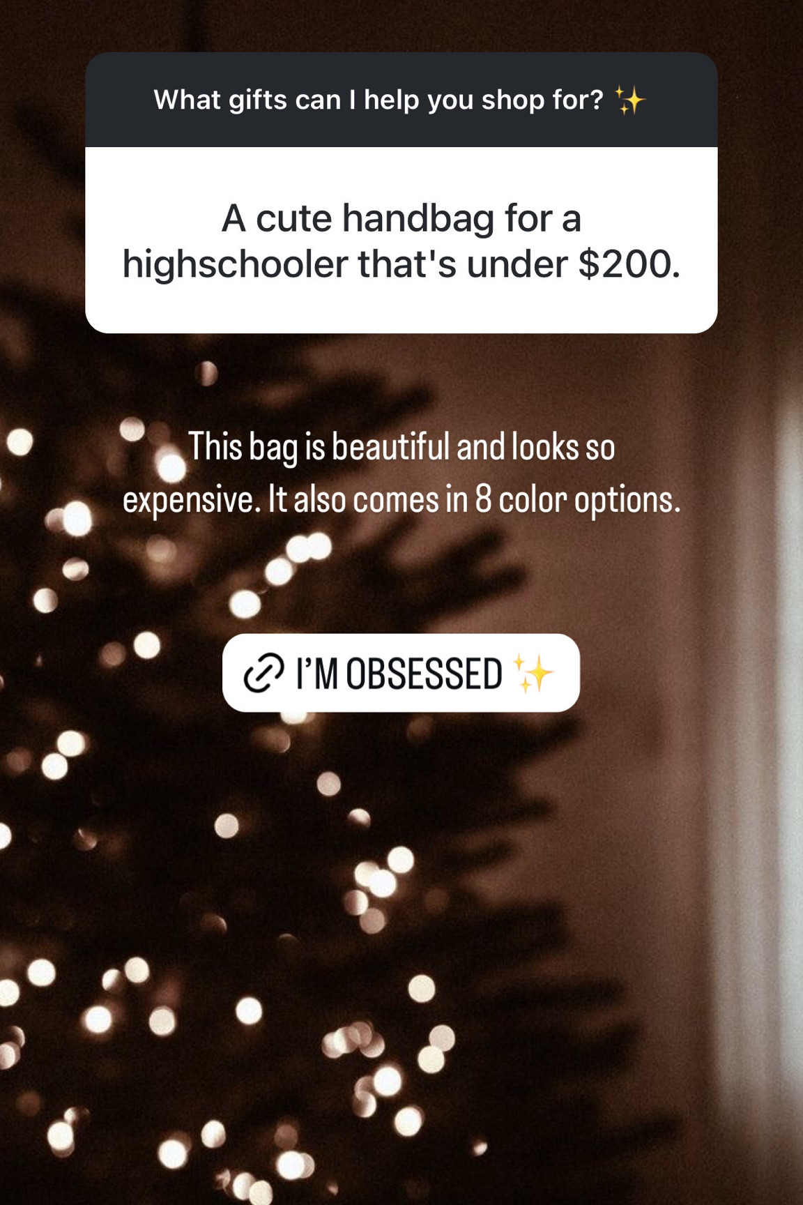 This bag is beautiful and looks so expensive. It also comes in 8 color options✨
StylinByAylin, Aylin, gift ideas, gift guide

#LTKGiftGuide #LTKSeasonal #LTKHoliday