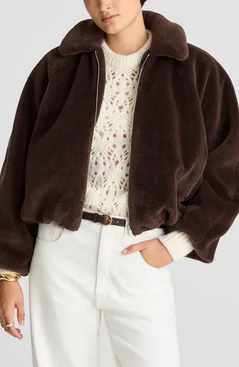 Bubble Faux Fur Bomber Jacket | Nordstrom