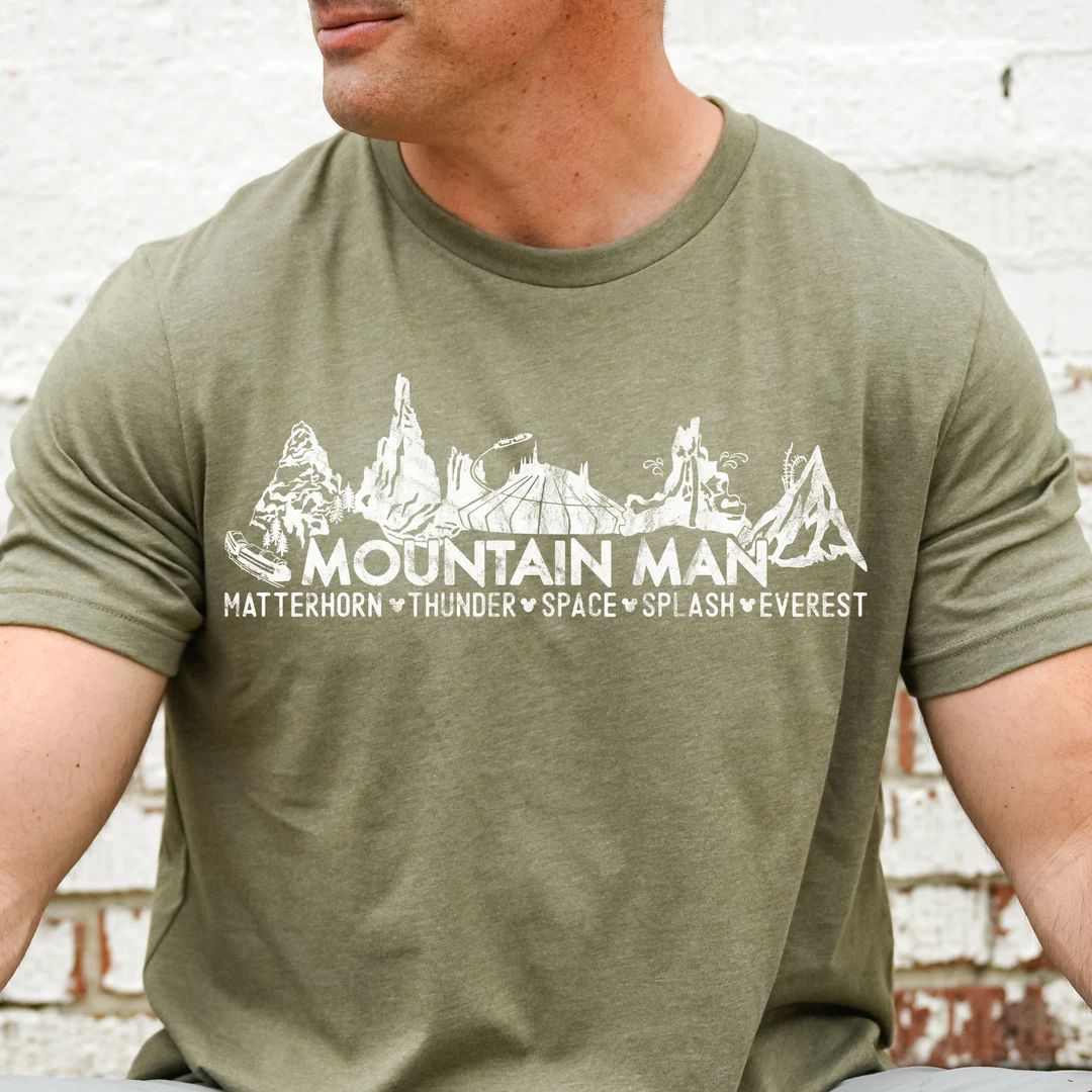 Mountain Man Disney Shirt, Attractions Ride Shirt, Guys Disney Shirt, Disney Trip Shirt, Vacation... | Etsy (US)