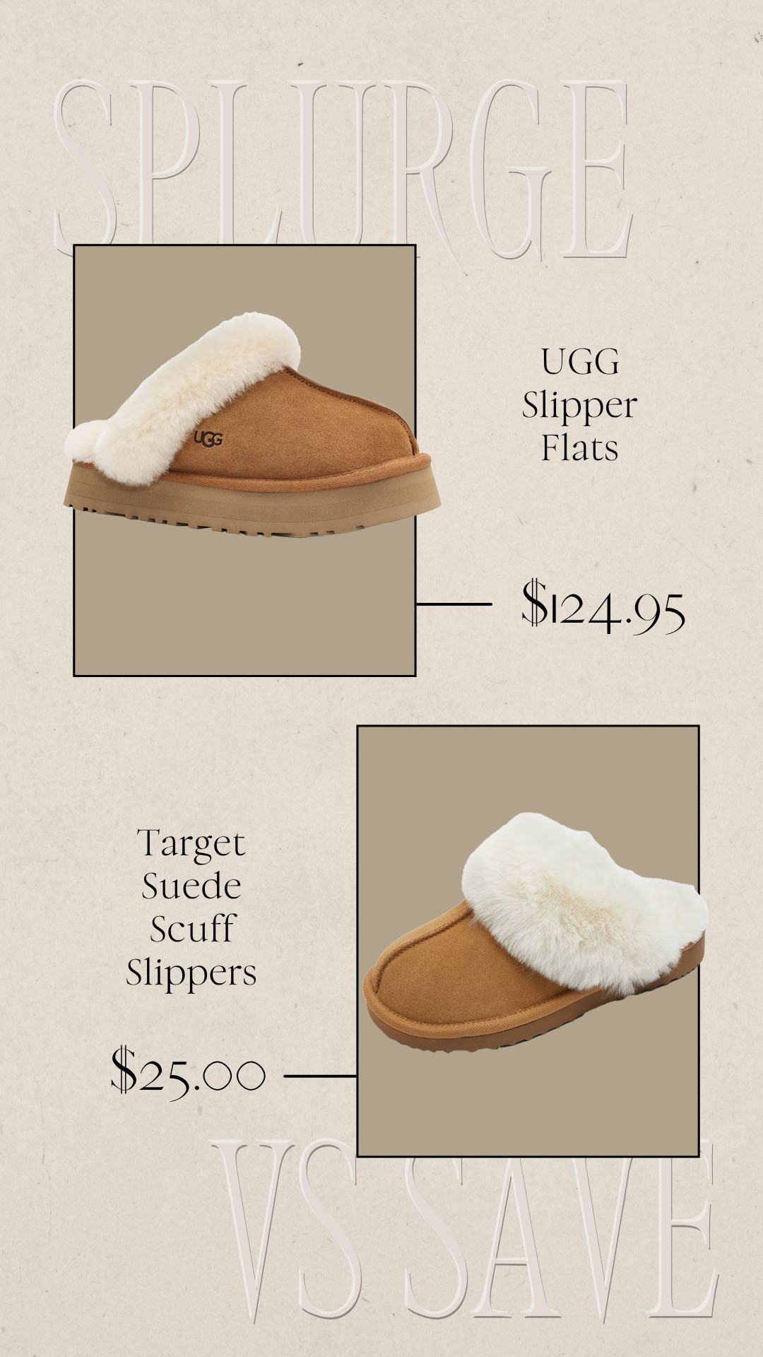 Splurge vs Save | Save vs splurge | UGG Look for Less 

 #LTKootd #LTKSeasonal